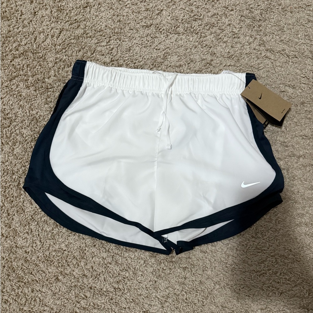 Nike Women's Athletic Shorts in White and Black